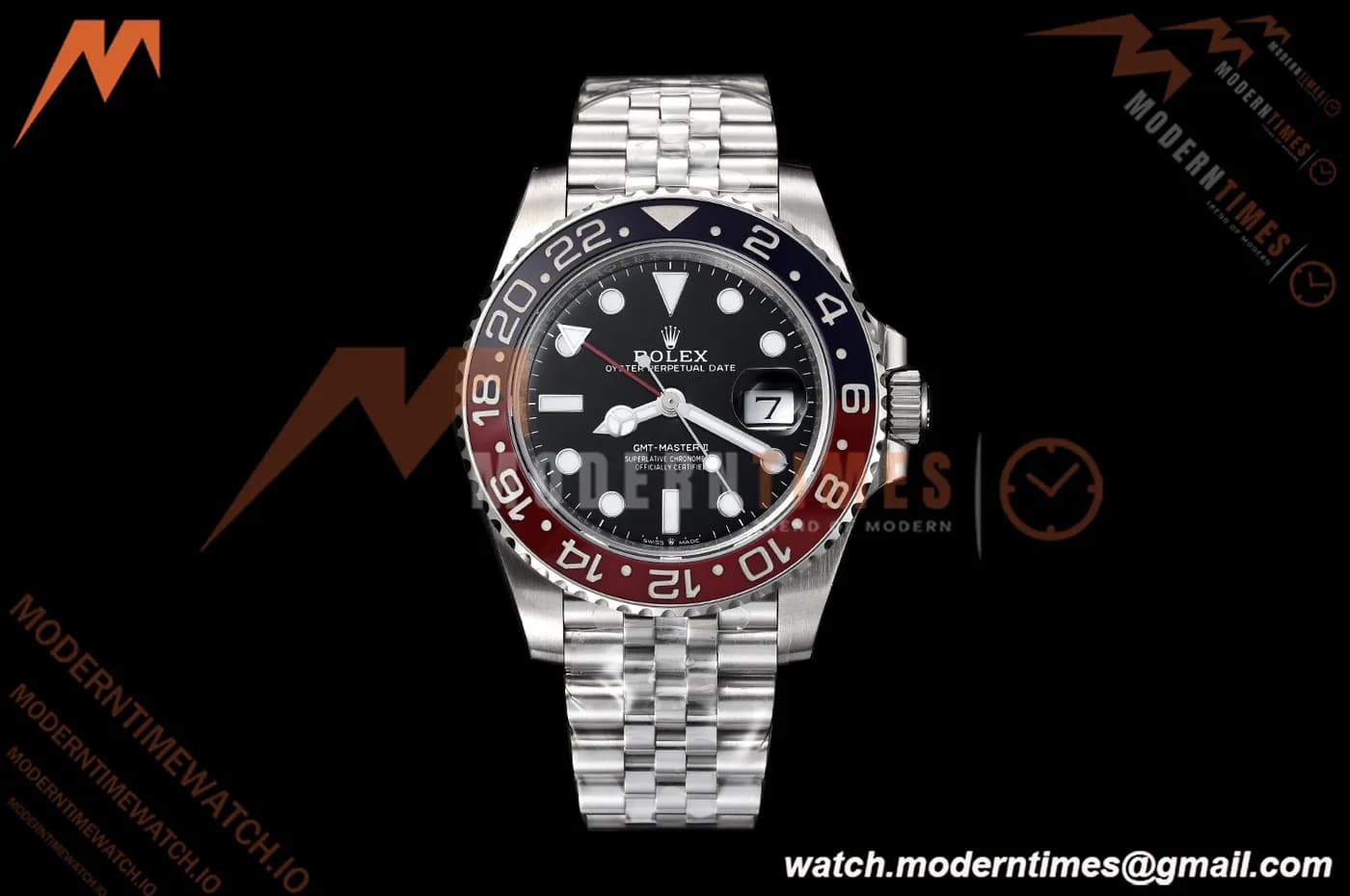 Rolex - GMT II 126710BLRO Jub 904L SS/SS Black Dial VSF V3 DD3285 CHS