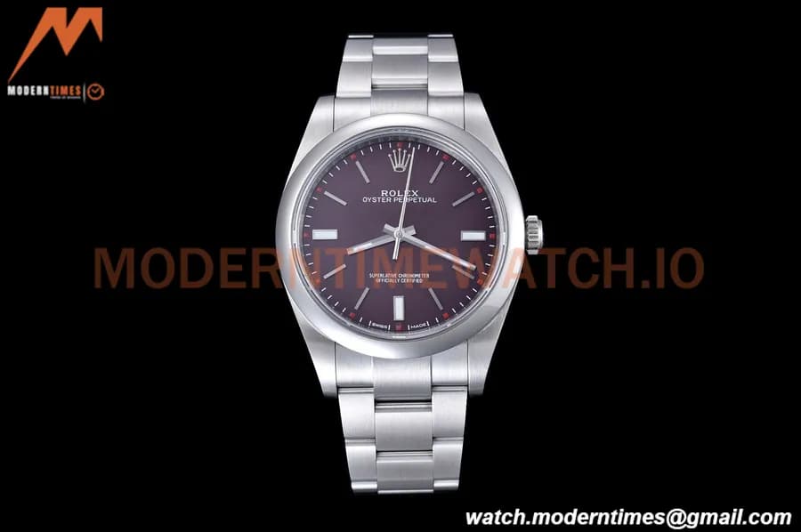 Rolex - Oyster Pert. 39mm 114300 904L SS/SS Red Grape EWF A3132