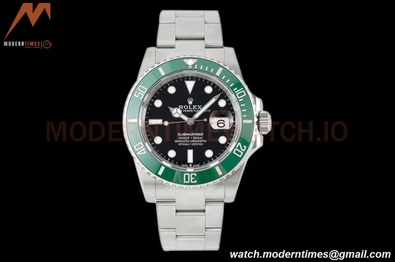 Rolex - Submariner 41mm 126610LV Kermit 904L SS/SS Black ZF VR3235