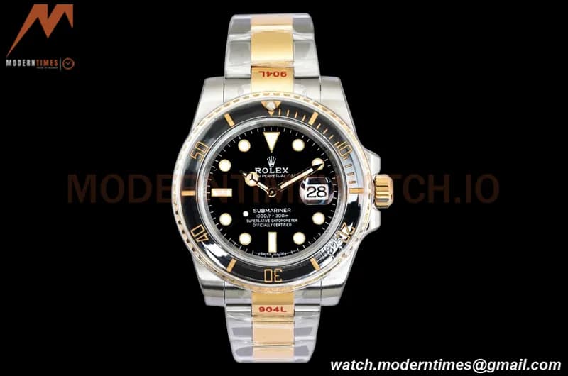 Rolex - Submariner 40mm 116613LN 316L YG/SS Black V2 EWF A3135