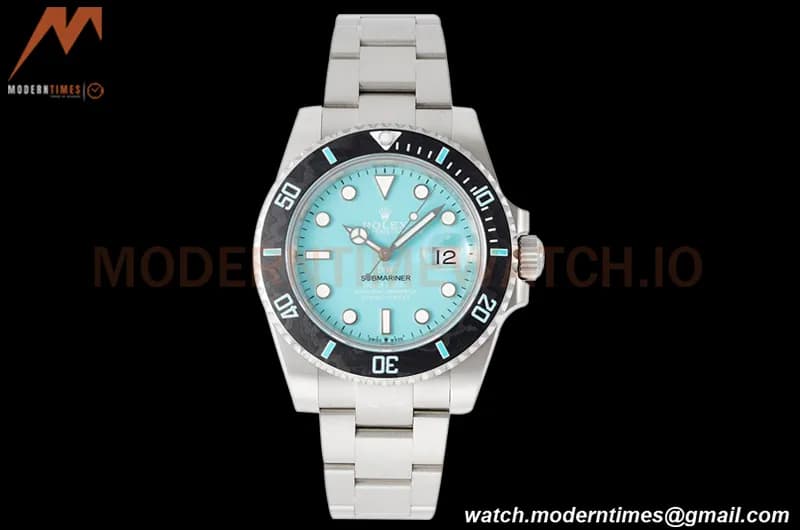 Rolex - Submariner Aquamarine 40mm 904L TI/TI Fiffany Blue DIWF A3135