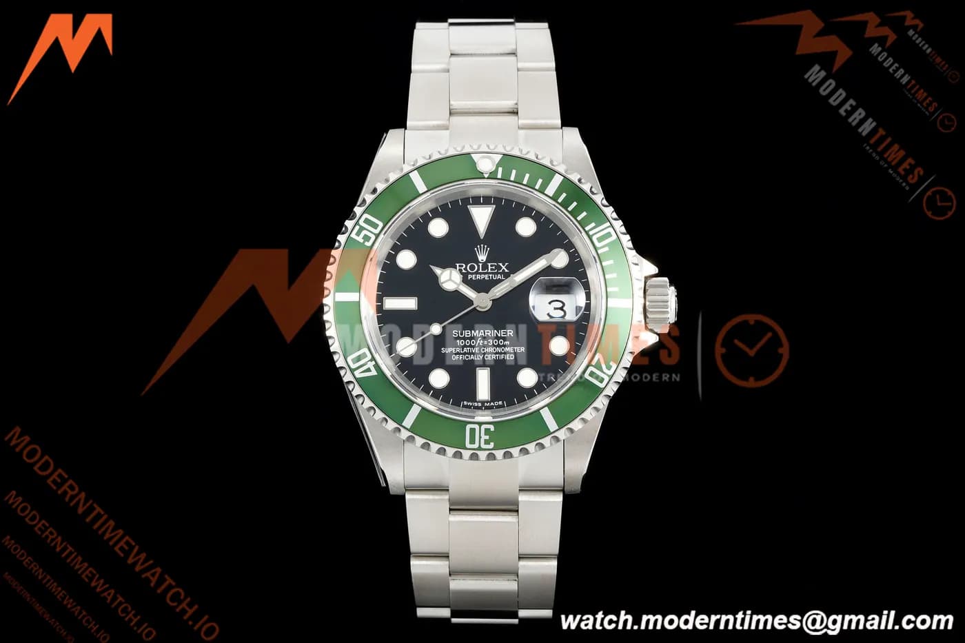 Rolex - Submariner Vintage 16610LV 904L SS/SS Black Plain Rehaut TMF VR3135