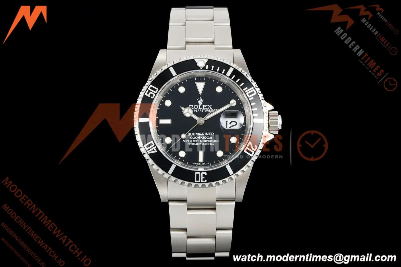 Rolex - Submariner Vintage 16610LN 904L SS/SS Black Plain Rehaut TMF VR3135