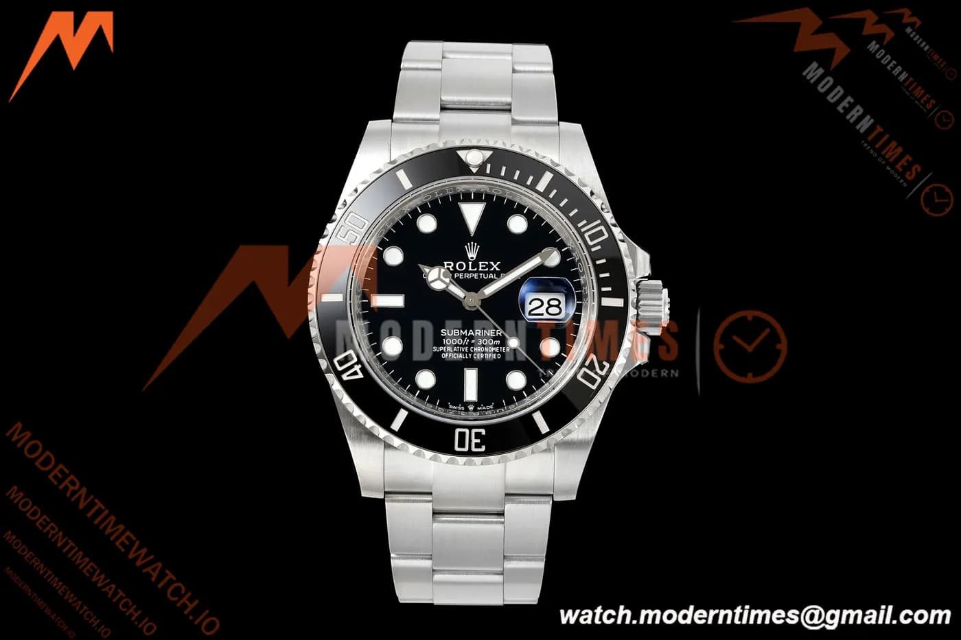 Rolex - Submariner 126610LN 904L 41mm SS/SS Black RWF DD3235 Free Sprung