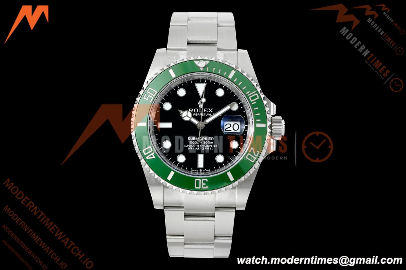 Rolex - Submariner 126610LV 904L 41mm SS/SS Black RWF DD3235 Free Sprung