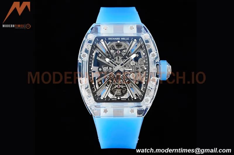 Richard Mille - RM012-01 Tourbillon Sapphire FC/RU Blue Skeleton RMF Tourb