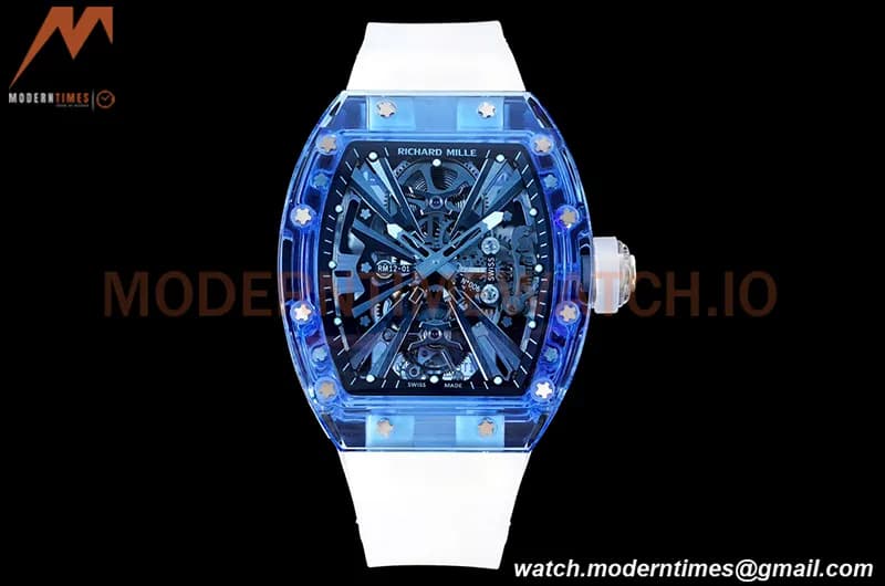 Richard Mille - RM012-01 Tourbillon Blue Sapphire FC/RU Transparent Skeleton RMF Tourb