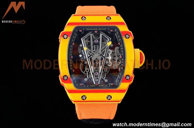 Richard Mille - RM027-03 Tourbillon Rafael Nadal NTPT/NY/Yelw Skeleton Orange RMF Tourb