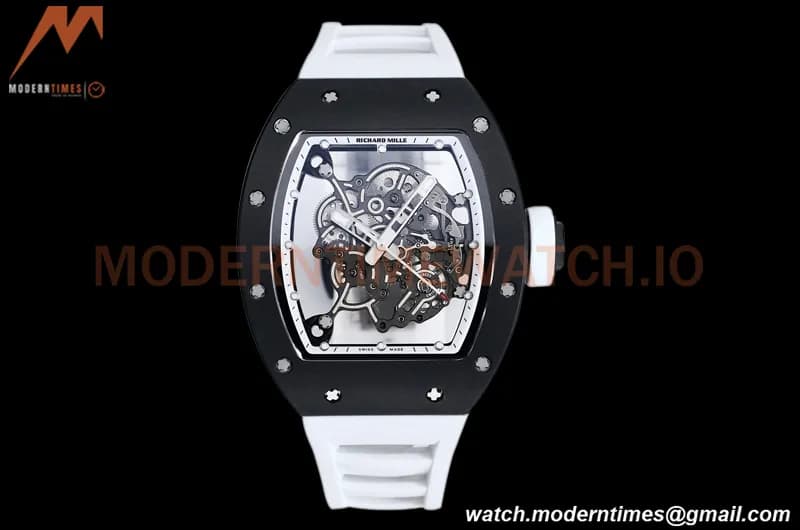 Richard Mille - RM055 Bubba Watson Black CER/RU White Skeleton BBRF RMUL2
