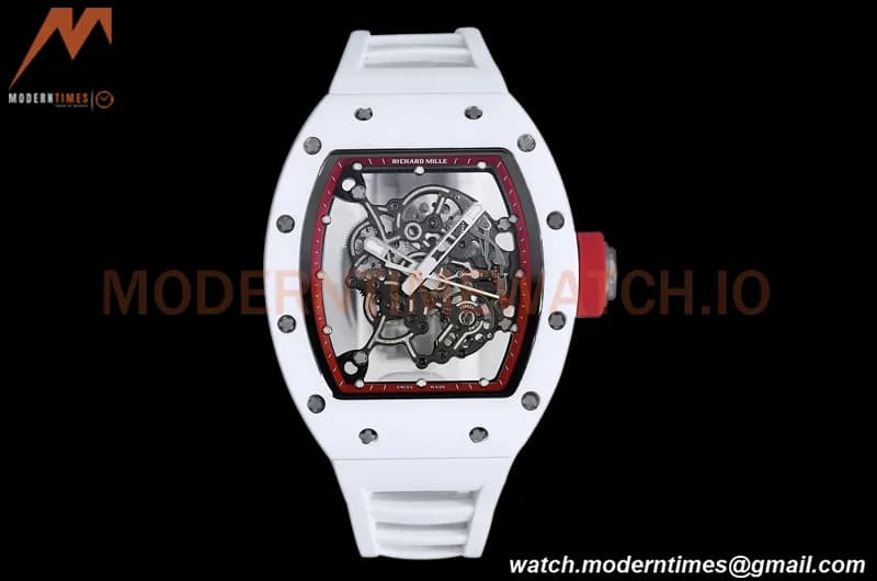 Richard Mille - RM055 Bubba Watson White CER/RU Red Skeleton BBRF RMUL2