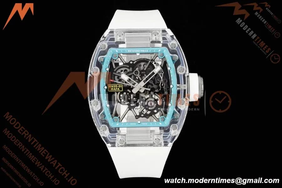 Richard Mille - RM35-01 Rafael Nadal Transparent CRY/RU Wht/Ske Sonic RMUL3