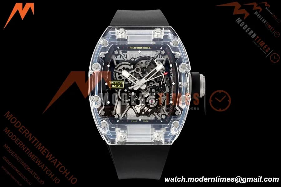 Richard Mille - RM35-01 Rafael Nadal Transparent CRY/RU Blk/Ske Sonic RMUL3