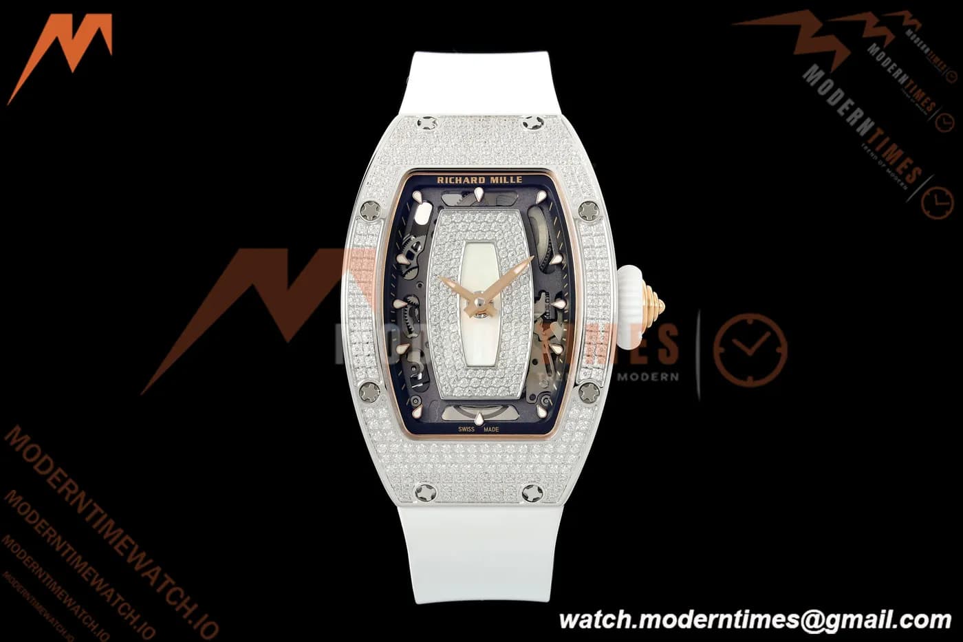 Richard Mille - RM07-01 Snow Set Diamond Crested Wht/RU White Mop ZF Asian CRMA2