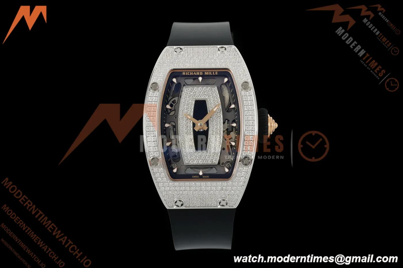 Richard Mille - RM07-01 Snow Set Diamond Crested Blk/RU Black Onyx ZF Asian CRMA2