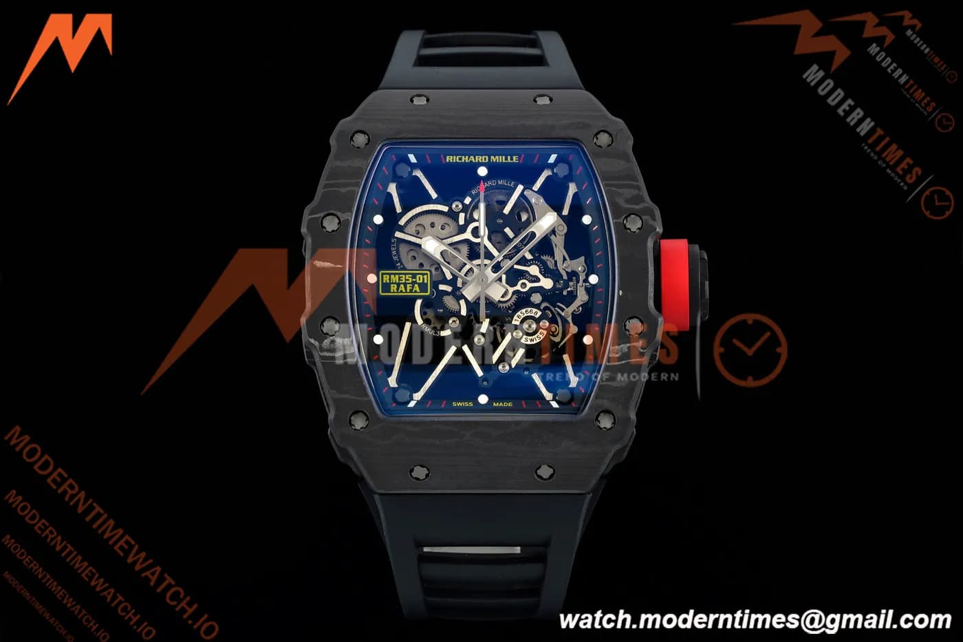 Richard Mille - RM35-01 Rafael Nadal Blk/Blk/Red FC/VRU ZF Hand-wind RMUL3