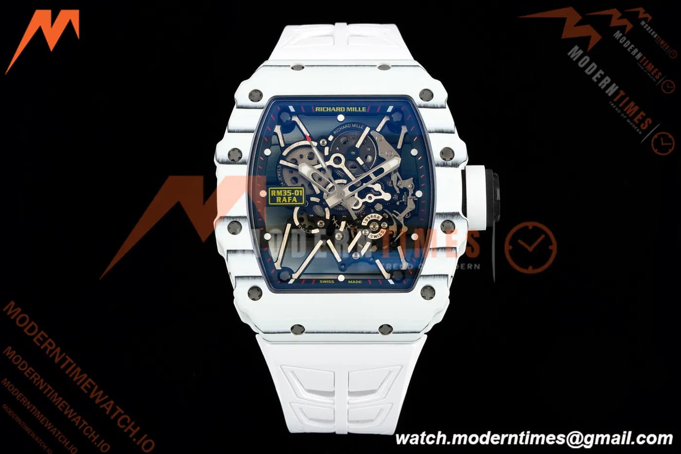 Richard Mille - RM35-01 Rafael Nadal Wht/Wht/Wht FC/VRU ZF Hand-wind RMUL3