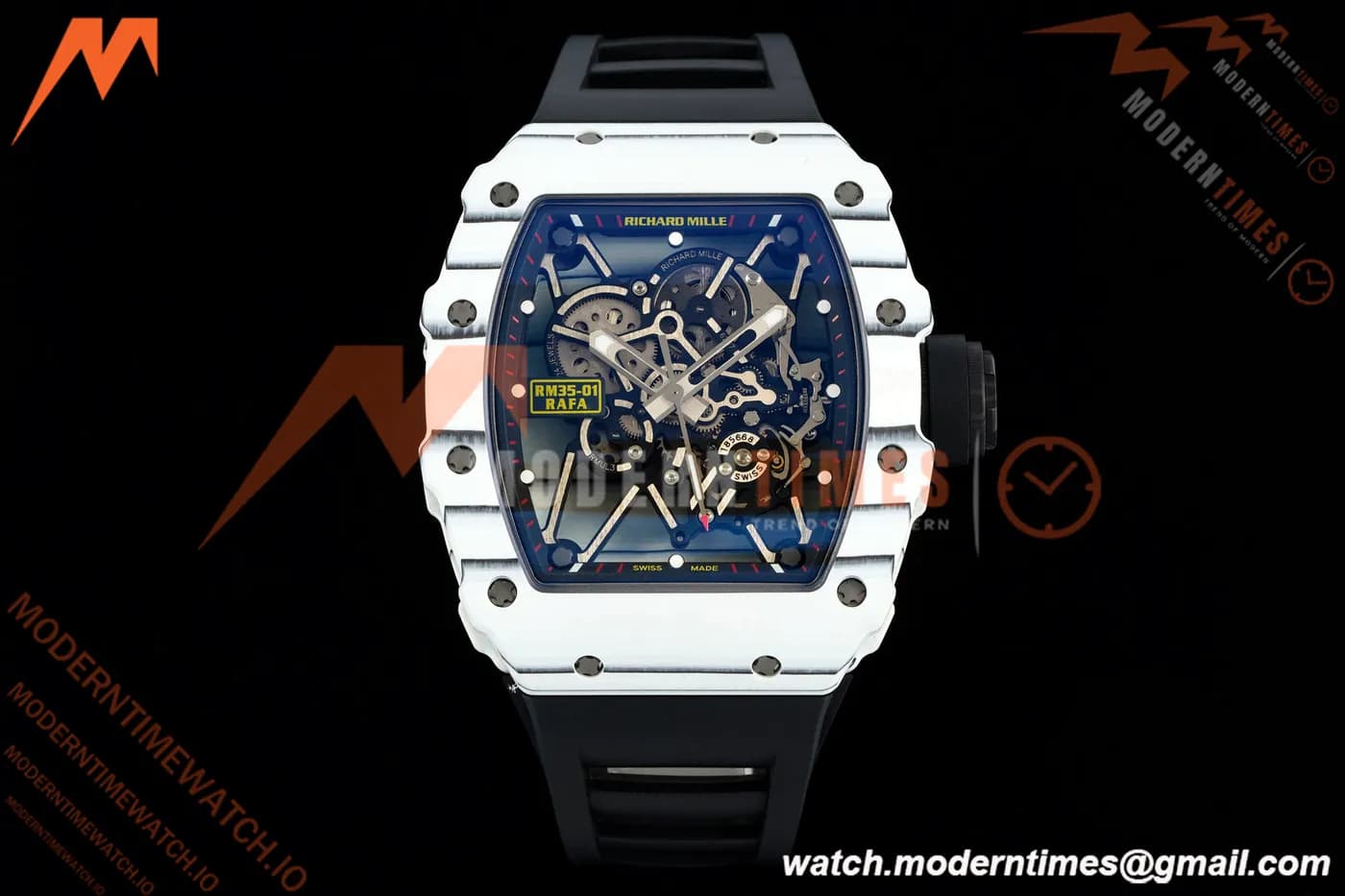 Richard Mille - RM35-01 Rafael Nadal Wht/Blk/Blk FC/VRU ZF Hand-wind RMUL3