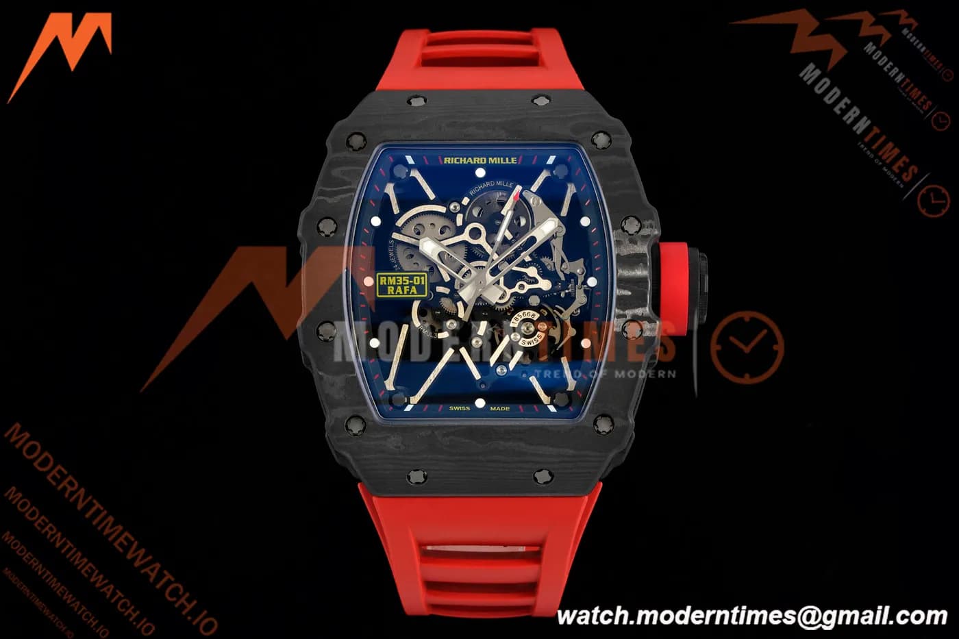 Richard Mille - RM35-01 Rafael Nadal Blk/Red/Red FC/VRU ZF Hand-wind RMUL3