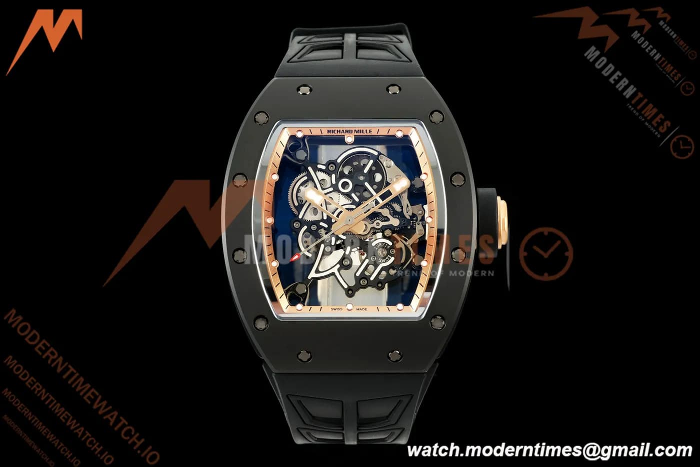 Richard Mille - RM055 Bubba Watson Black CER/RU Gold Rehaut Skeleton ZF V3 RMUL2
