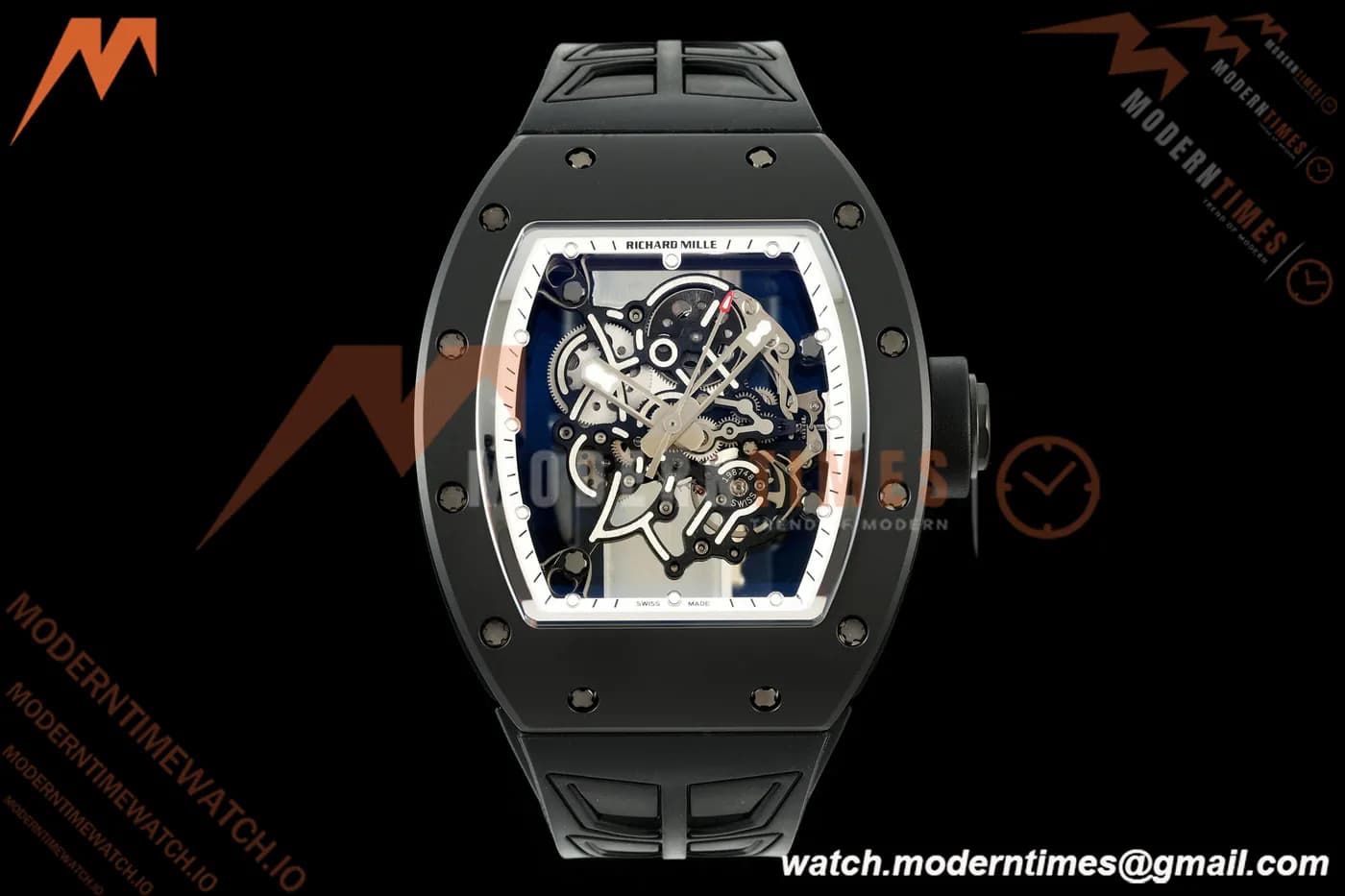 Richard Mille - RM055 Bubba Watson Black CER/RU White Rehaut Skeleton ZF V3 RMUL2