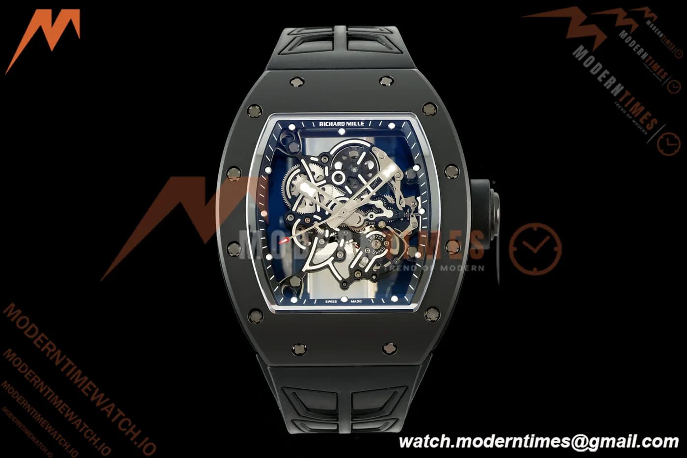 Richard Mille - RM055 Bubba Watson Black CER/RU Black Rehaut Skeleton ZF V3 RMUL2