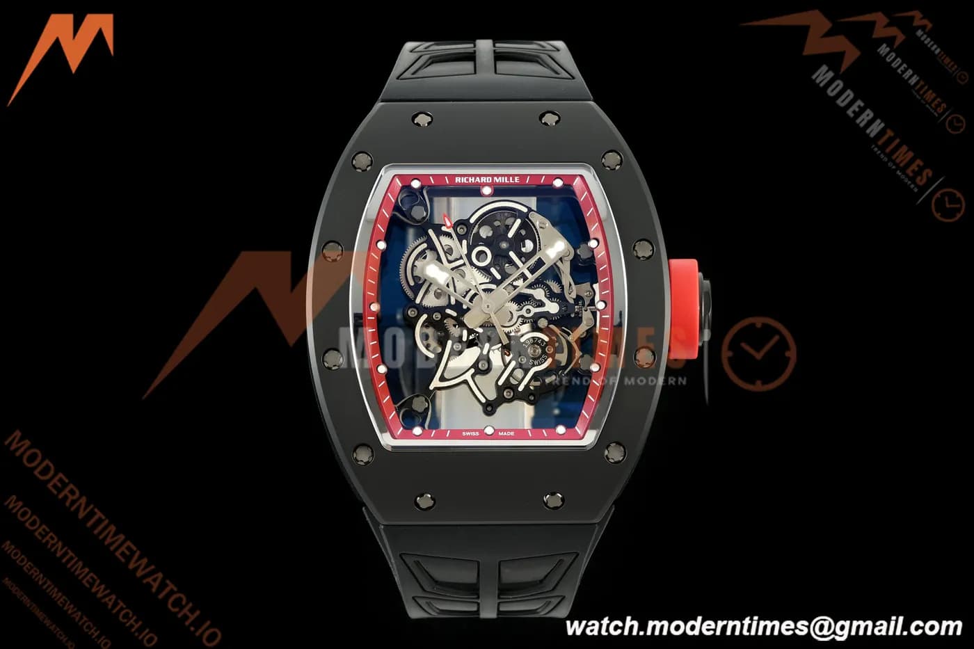 Richard Mille - RM055 Bubba Watson Black CER/RU Red Rehaut Skeleton ZF V3 RMUL2
