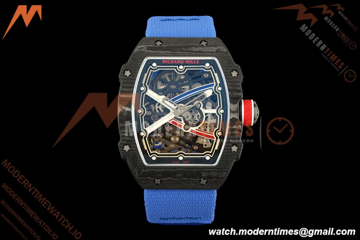 Richard Mille - RM67-02 Sebastien Ogier France Edition Black NTPT Blk/Wht Skeleton AVF CRMA7