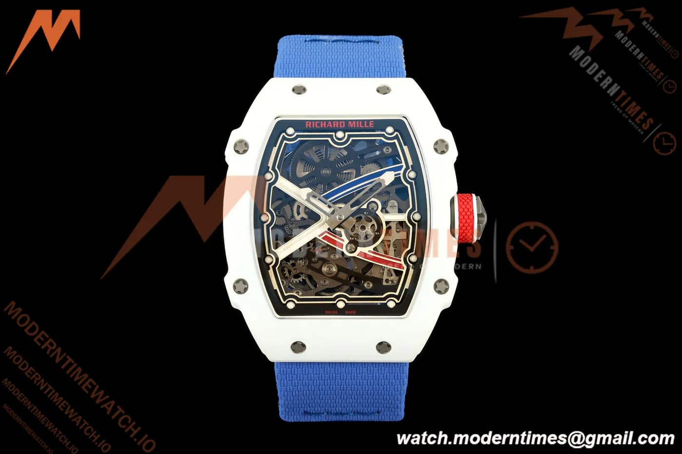 Richard Mille - RM67-02 Alexis Pinturault France Edition White NTPT Blk/Wht Skeleton AVF CRMA7