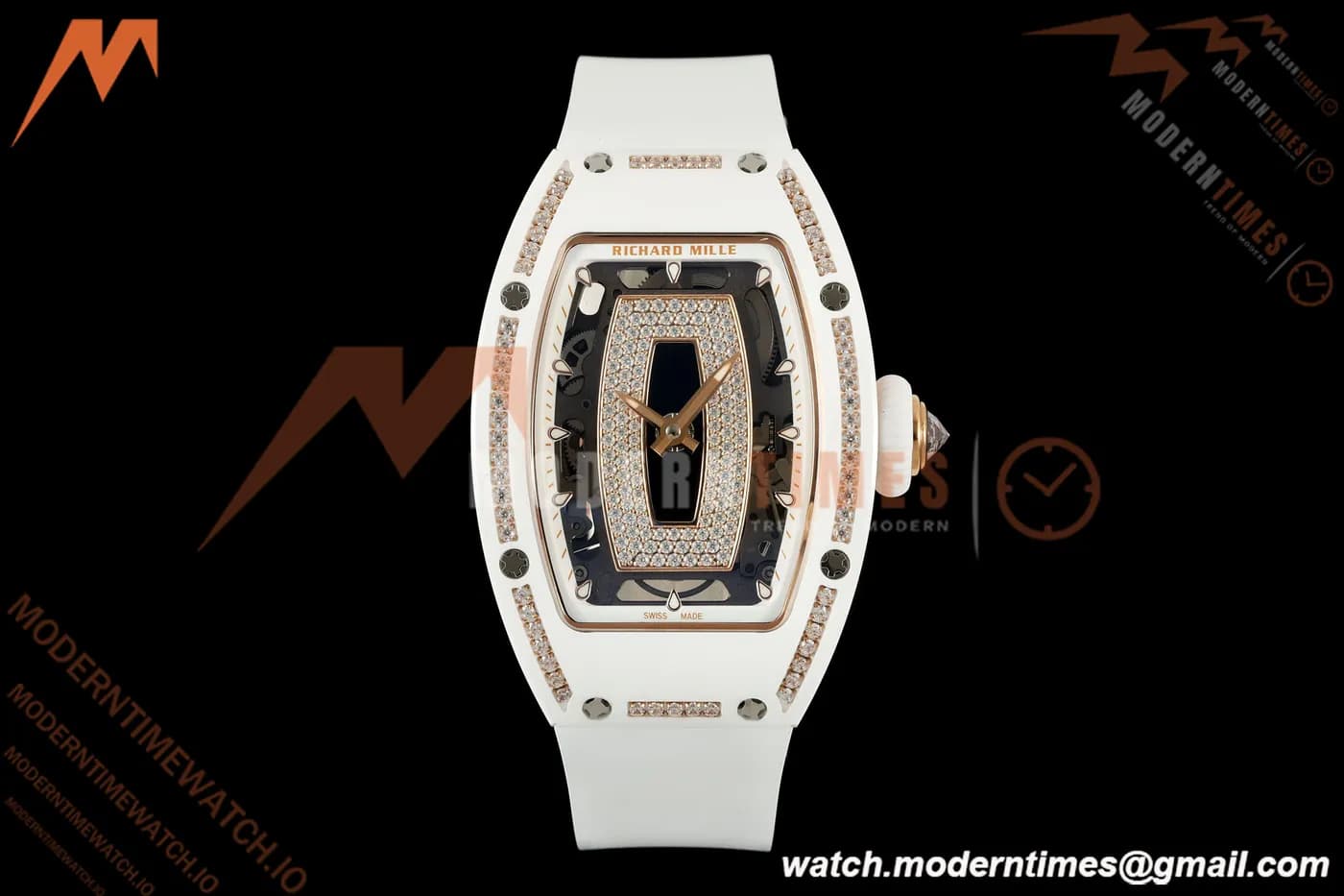 Richard Mille - RM07-01 White Ceramic CER/DIA/RU Black Onyx ZF Asian CRMA2