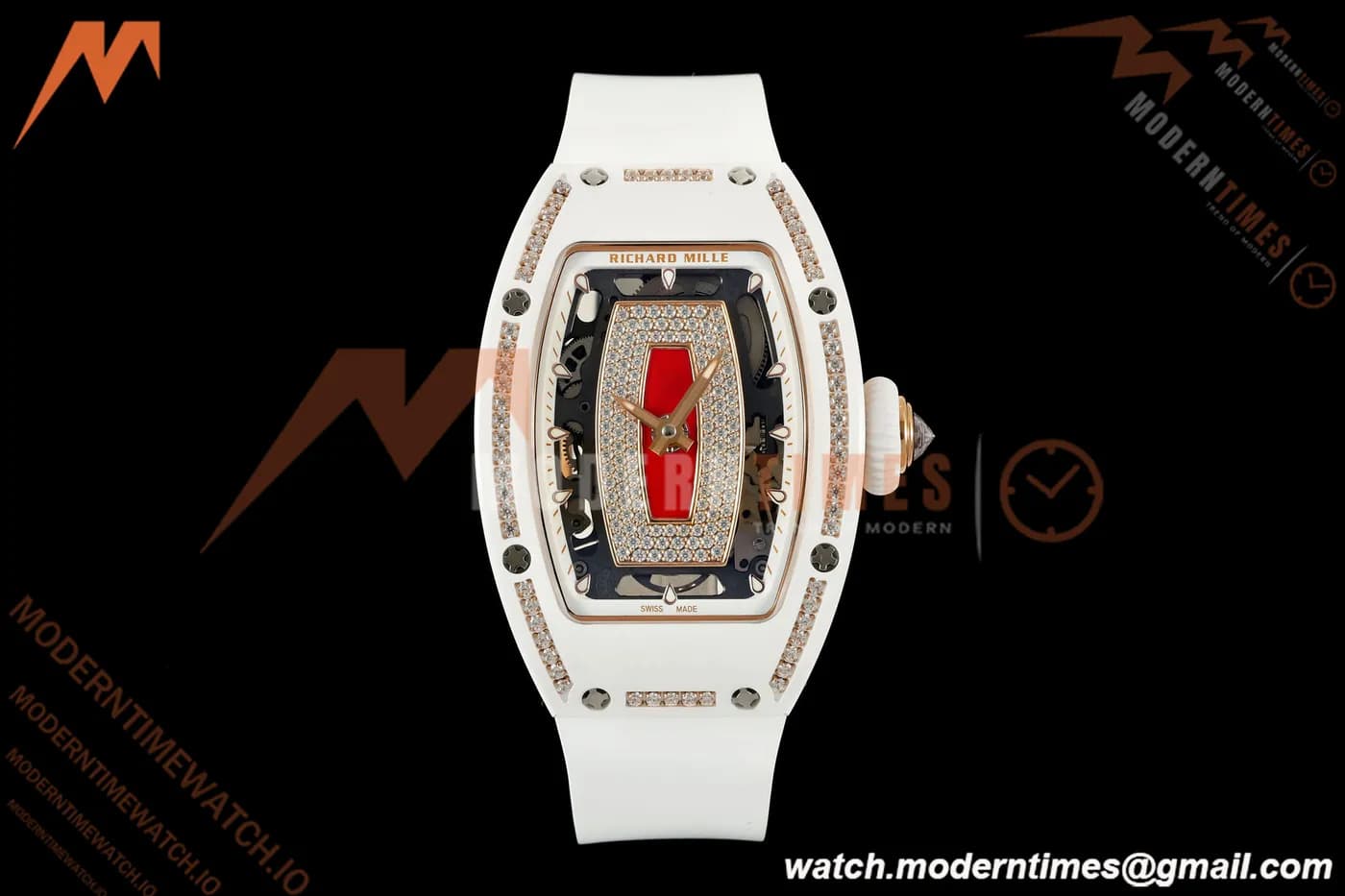Richard Mille - RM07-01 White Ceramic CER/DIA/RU Red Onyx ZF Asian CRMA2