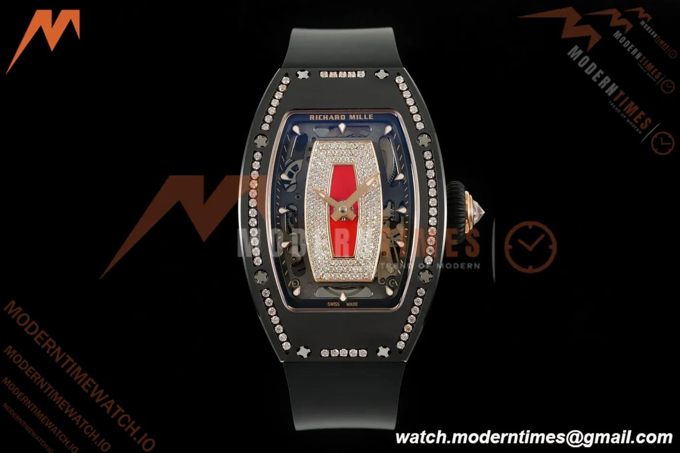 Richard Mille - RM07-01 Black Ceramic CER/DIA/RU Red Onyx ZF Asian CRMA2
