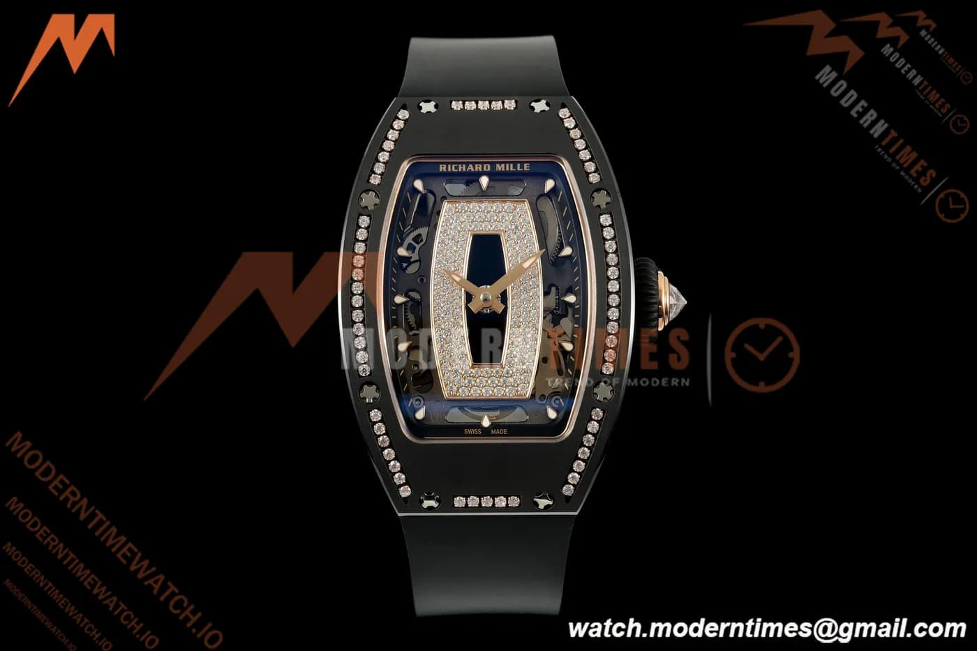 Richard Mille - RM07-01 Black Ceramic CER/DIA/RU Black Onyx ZF Asian CRMA2