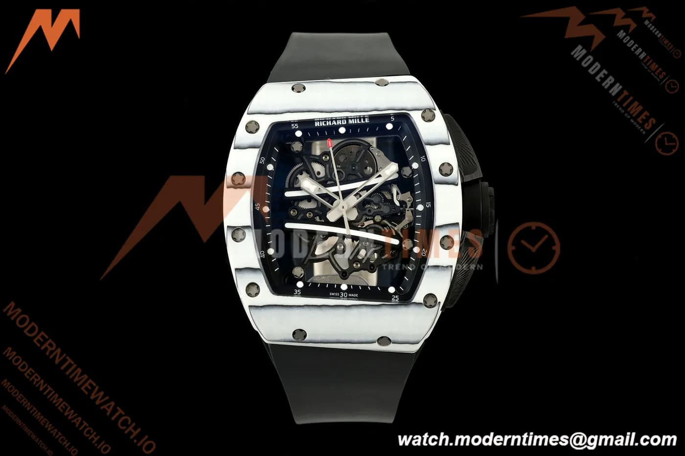 Richard Mille - RM061 Yohan Blake Unlitmate White NTPT Black Rehaut Skeleton AVF Vaucher RMUL2 Free Sprung