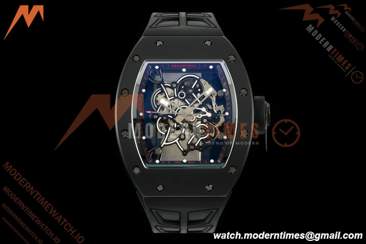 Richard Mille - RM055 Bubba Watson Asia Edition Black CER/RU Black Rehaut Skeleton UMI RMUL2 Free Sprung