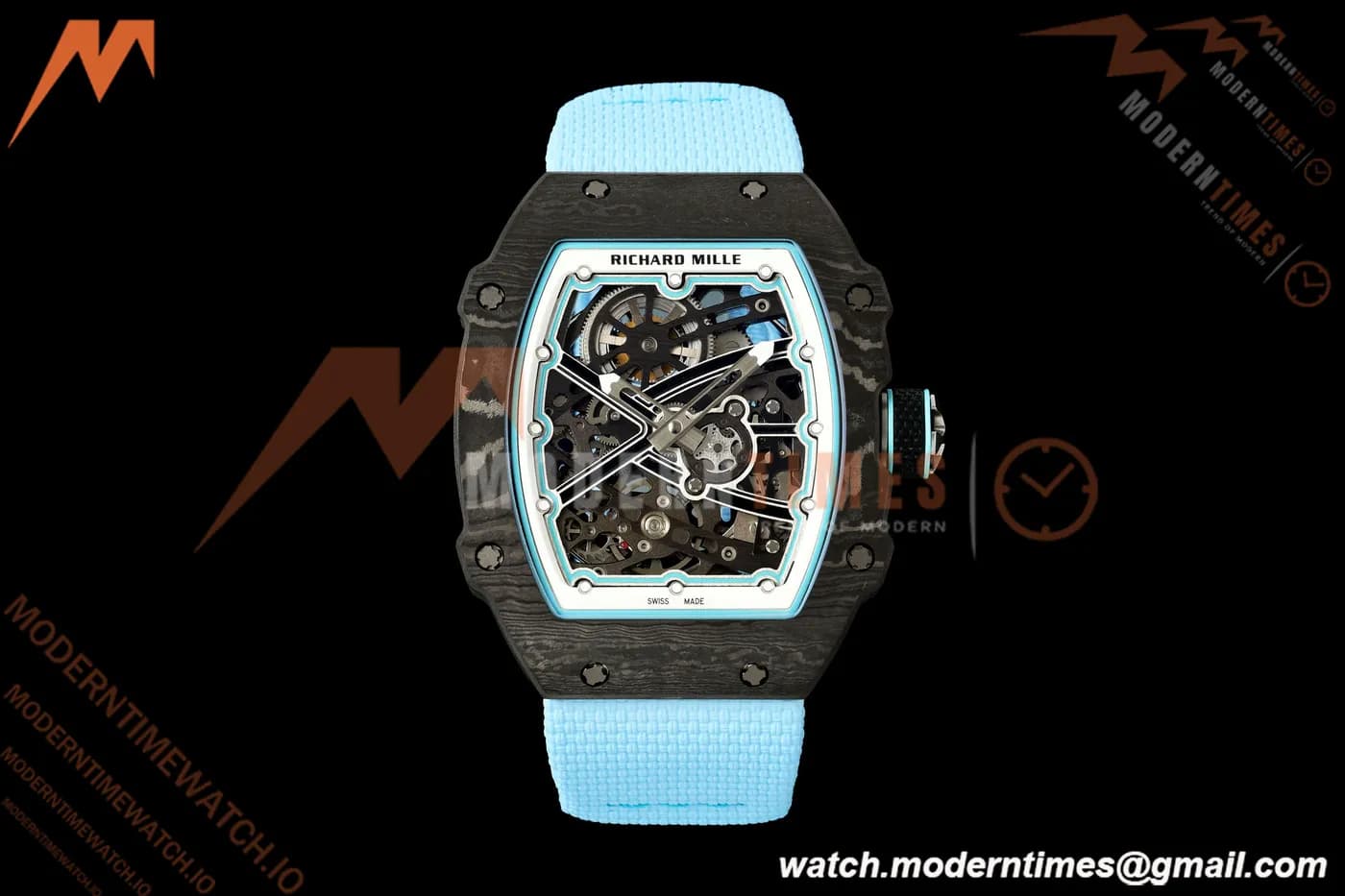 Richard Mille - RM67-02 "Sébastien Ogier" Black NTPT Black Skeleton/Blue Elastic UMIF V2 CRMA7