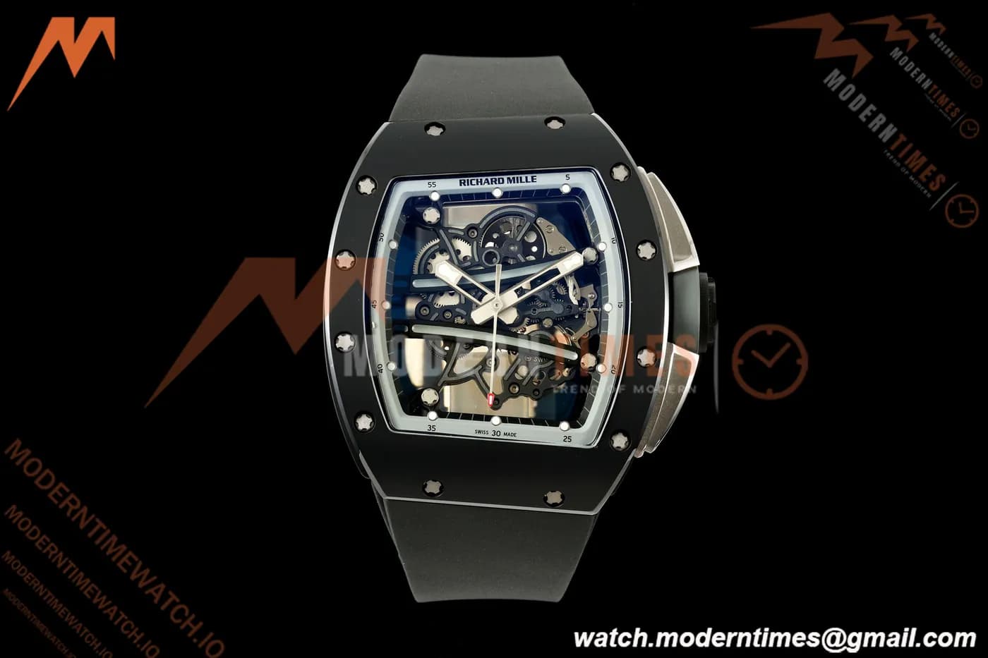 Richard Mille - RM61-01 Yohan Blake Blk CER/RU Blk/Gry/Blk Skeleton A9F RMUL2 Free Sprung
