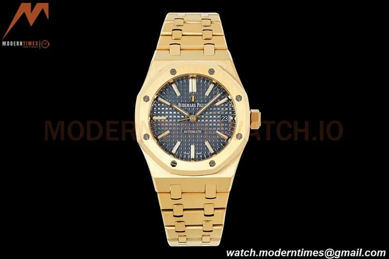 Audemars Piguet - Royal Oak 37mm 15450BA YG/YG Blue Stick IPF A3120