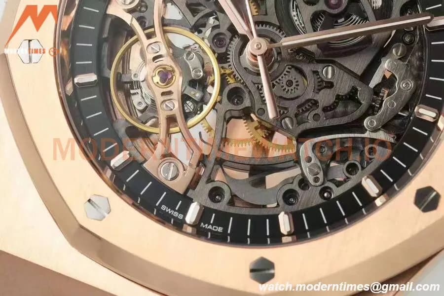 Audemars Piguet - Royal Oak 15407OR 41mm Openworked RG/RG Skeleton THB V2 SA3132