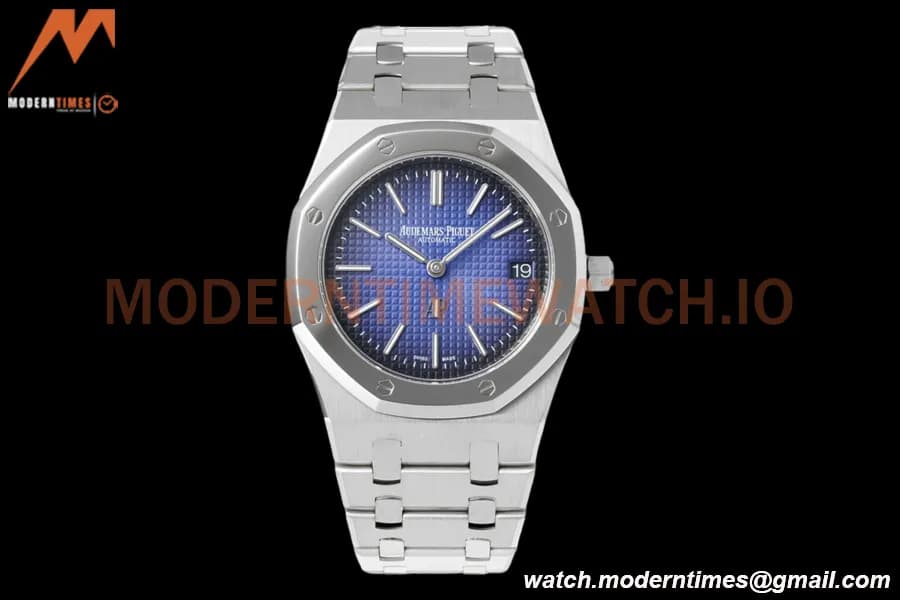 Audemars Piguet - Royal Oak 15202IP 39mm Jumbo Extra Thin SS/SS Smoke Blue ZF A2121