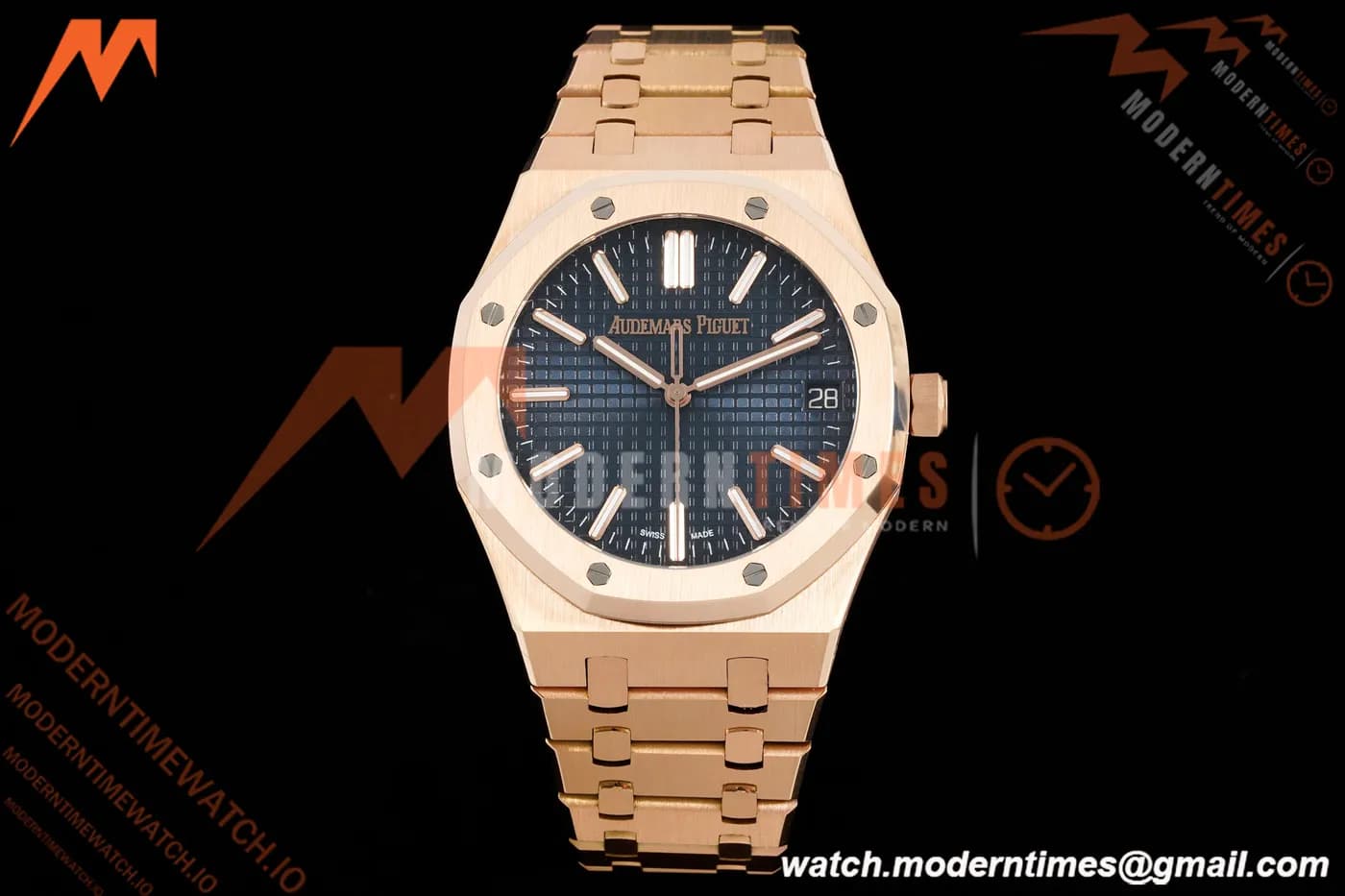 Audemars Piguet - Royal Oak 41mm 15510OR RG/RG Blue/Stk RSF A4302 Mod