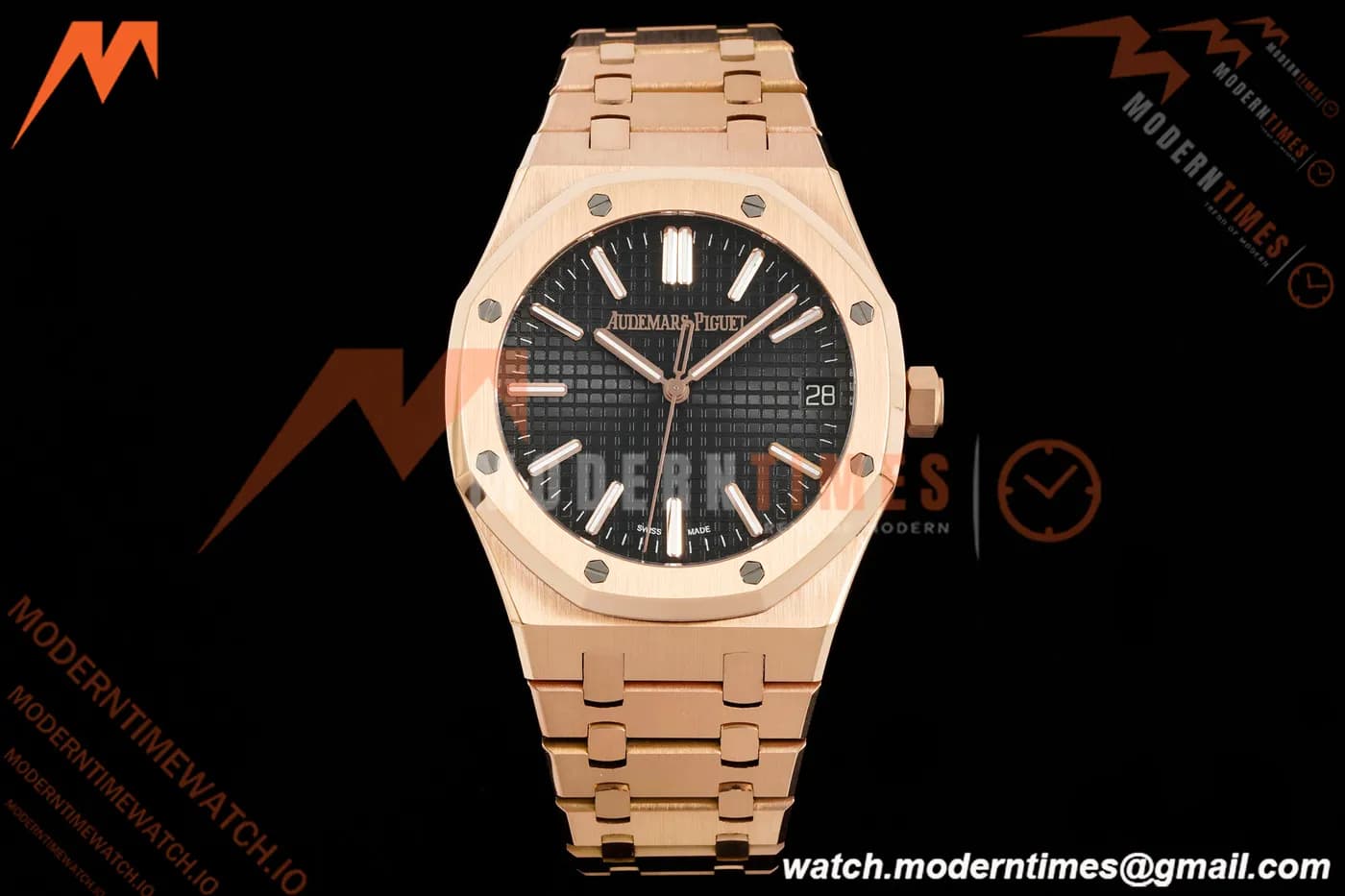 Audemars Piguet - Royal Oak 41mm 15510OR RG/RG Blk/Stk RSF A4302 Mod