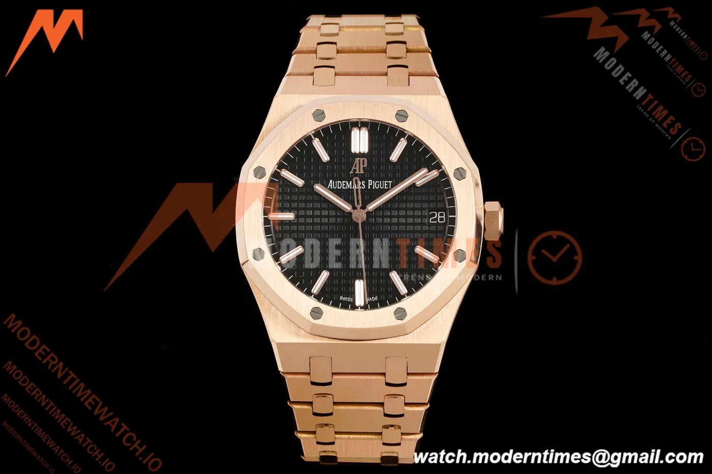 Audemars Piguet - Royal Oak 41mm 15500OR RG/RG Blk/Stk RSF A4302 Mod