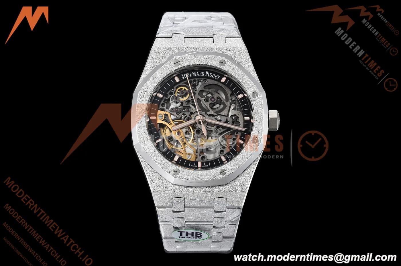 Audemars Piguet - Royal Oak 15407BC 41mm Openworked Frosted SS/SS Skeleton THB V2 SA3132