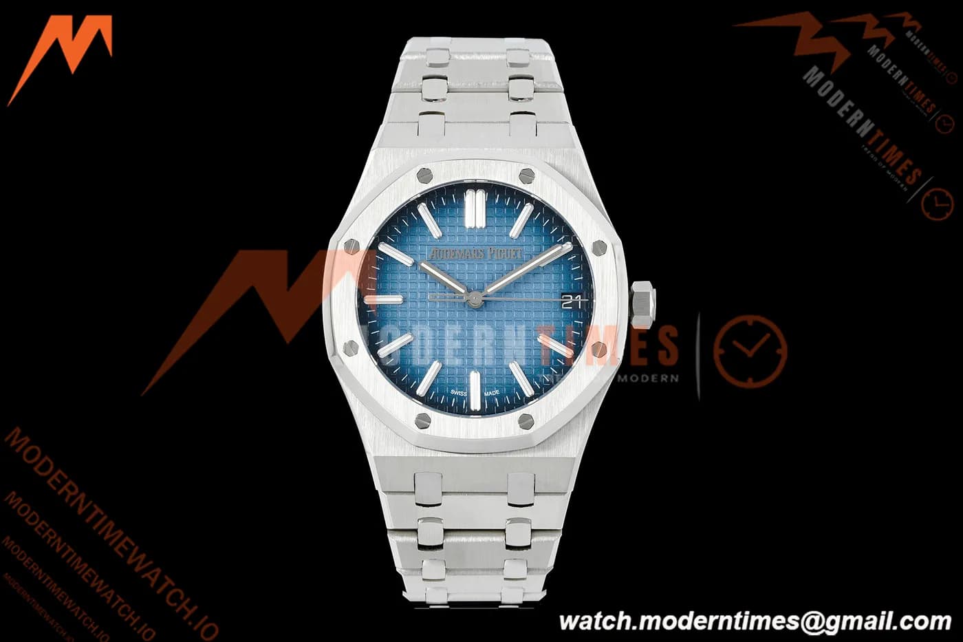 Audemars Piguet - Royal Oak 41mm 15510BC SS/SS Smoke Blue TWSF A4302 Mod