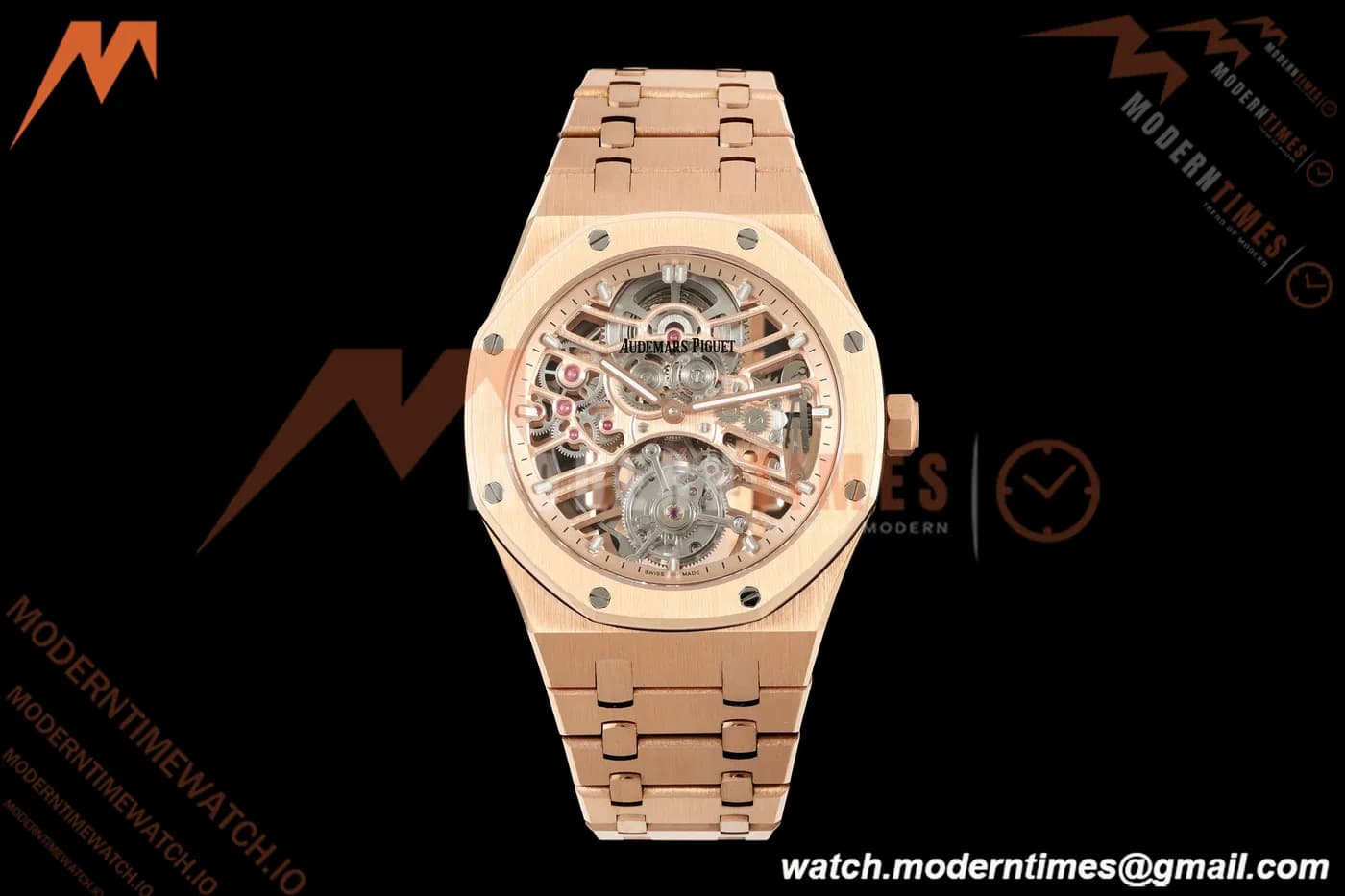 Audemars Piguet - Royal Oak 41mm 26735SG RG/RG Skeleton Dial APPF Tourbillon