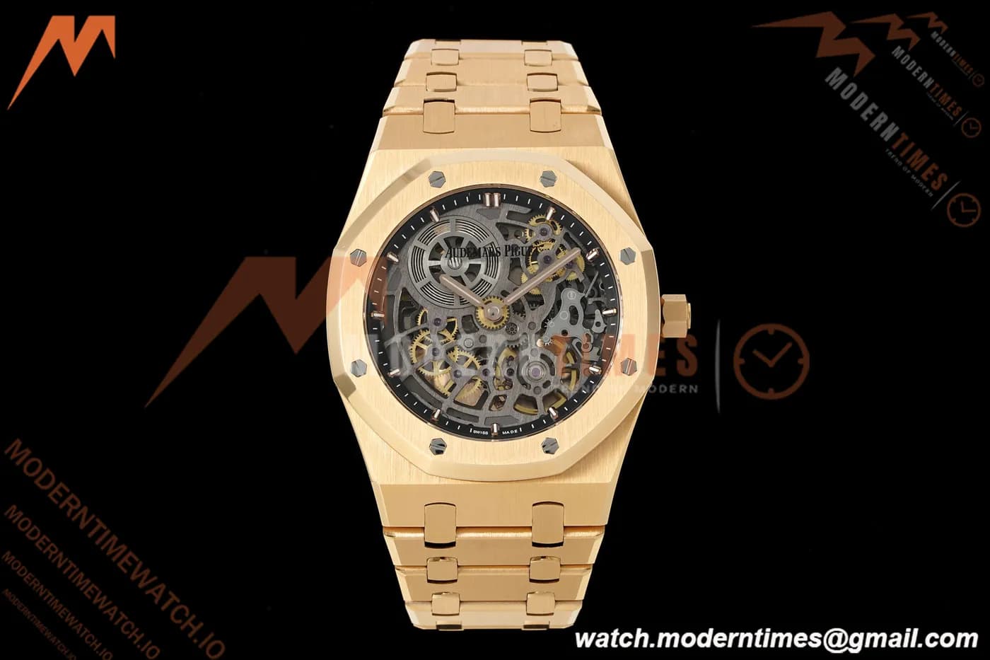 Audemars Piguet - Royal Oak Openworked 39mm 16204OR RG/RG Skeleton Dial ZF A7124