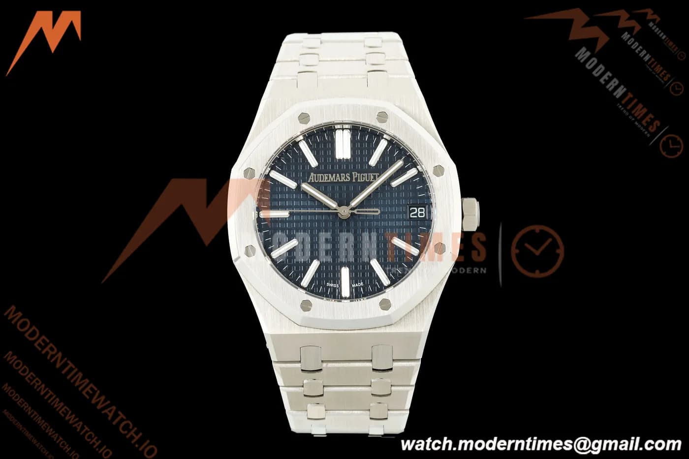 Audemars Piguet - Royal Oak 41mm 15510ST SS/SS Blu/Stk TOP SA4302 Mod