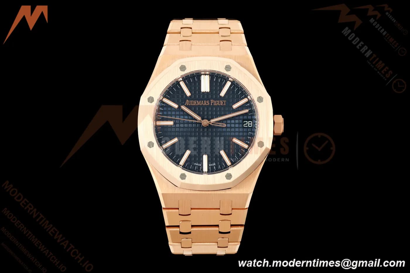 Audemars Piguet - Royal Oak 41mm 15510OR Gain Weight RG/RG Blue Dial DDF DD4302 Mod