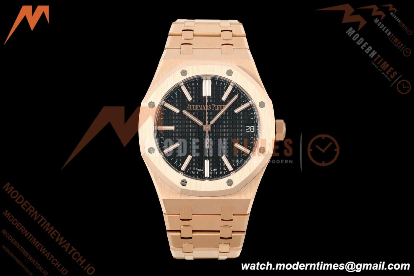 Audemars Piguet - Royal Oak 15510OR 41mm RG/RG Black Dial DDF DD4302