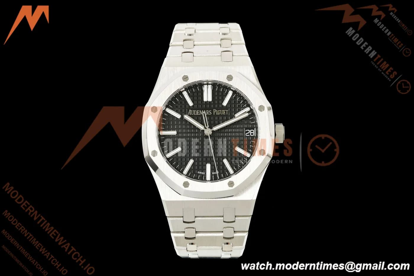Audemars Piguet - Royal Oak 15510ST 41mm SS/SS Black OCTAF SA4302 Free Sprung